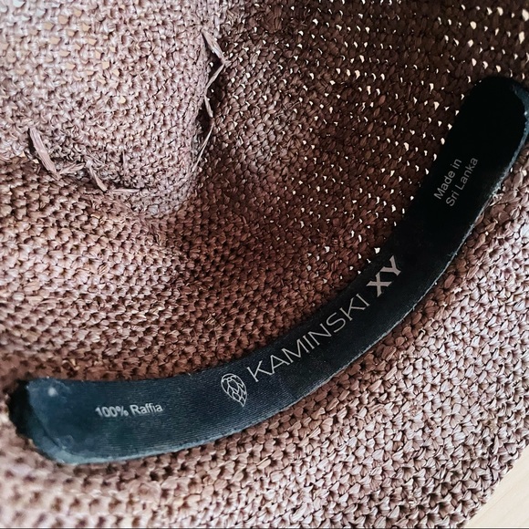 Original Australian Kaminski brown raffia hat - Picture 5 of 11